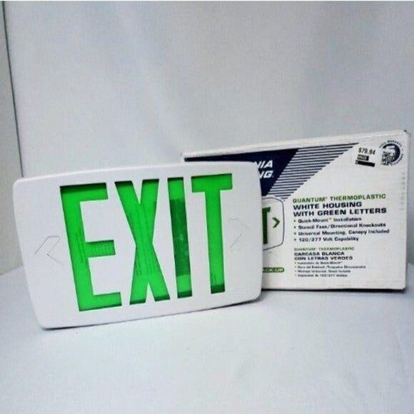 Lithonia Lighting Contemporary Exit Sign - Picture 1 of 7